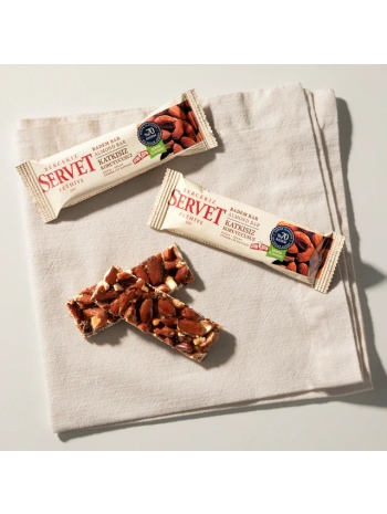 SERVET Şeker İlavesiz Badem Krokan Bar