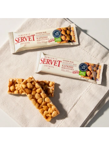 SERVET Şeker İlavesiz Fındık Krokan Bar