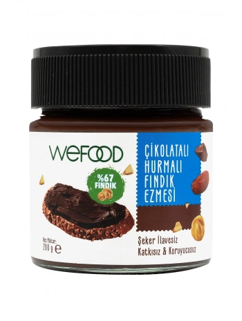 Çikolatalı Hurmalı Fındık Ezmesi (Şekersiz, Katkısız) 200 gr