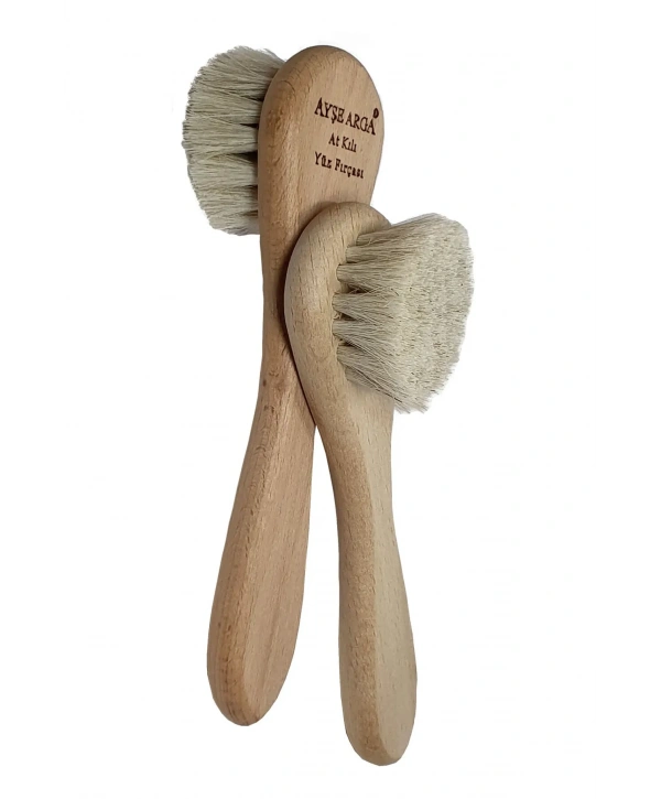 Doğal At Kılı Yüz Fırçası