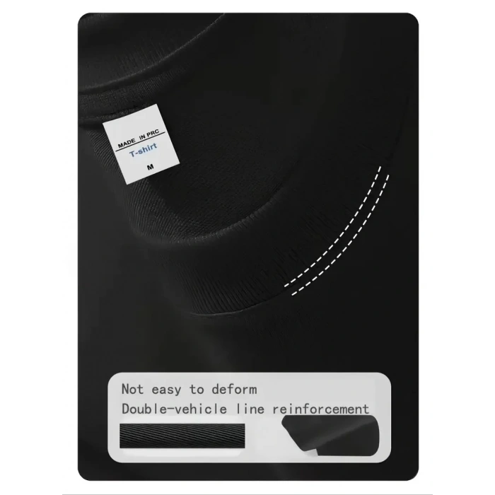 20/1 Penye Compack Day One Baskılı Oversize Bisiklet Yaka T-shirt - Siyah