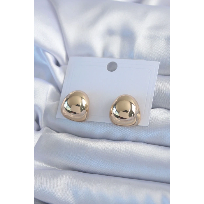 Gold Renk Pirinç Kadın Küpe