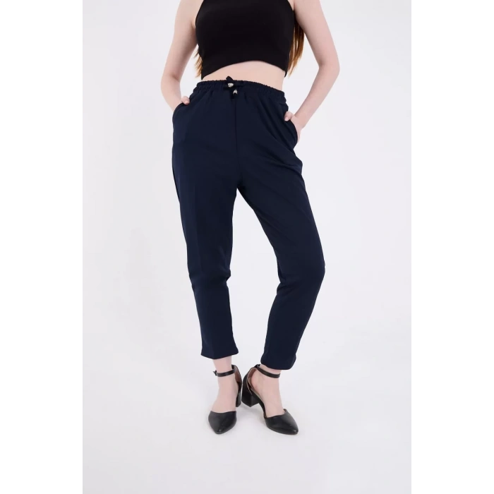 Kadın Tam Kalıp Basic Eşofman Pantolon - Lacivert