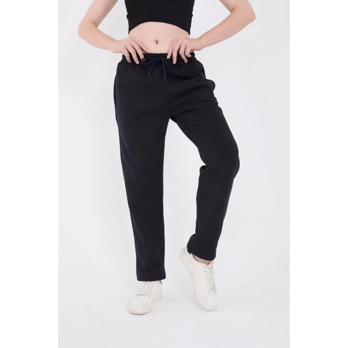 Unisex Üç İplik Basic Eşofman Pantolon - Lacivert