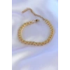 316L Çelik Arpa Gold Renk Kadın Bileklik