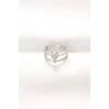 2li Görünümlü Topçuk Model Silver Renk Ayarlanabilir Yüzük