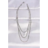 316L Çelik İtalyan Zincir Gümüş Renk Çoklu Kolye