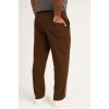 Erkek Keten Pantolon – Cepli, Beli Lastikli ve Bağcıklı, Nefes Alan Rahat Kalıp, Yazlık ve Baharlık Günlük Giyim, Şık & Konforlu Boru Paça Model - Kahverengi