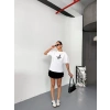 Kısa Kol Baskılı T-shirt - Beyaz