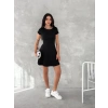 kısa kollu Mini Elbise - Siyah
