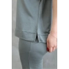 Osy Modal Yumuşak dokulu Kumaş Bisiklet Yaka Kısa Kollu Takım - Mint Yeşili
