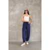 Osy Modal Yumuşak Dokulu Kumaş Şalvar Pantalon - Lacivert