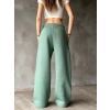 Palazzo Bol Paça Eşofman Pantolon - Yeşil