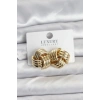 Pirinç Sarmal Gold Renk Kadın Küpe