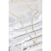 Pirinç Zirkon Taşlı Kutup Yıldızı Model Ezme Zincir Gold Renk Kadın Kolye