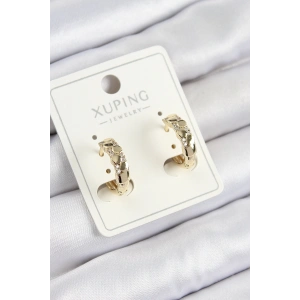 Xuping Zirkon Taşlı Halka Model Gold Renk Kadın Küpe