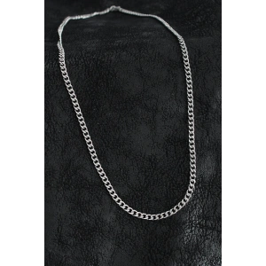 316L Çelik Klasik Zincir Model Gümüş Renk Erkek Kolye