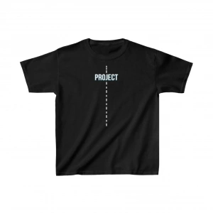 Çocuk Unisex Baskılı T-Shirt - Siyah