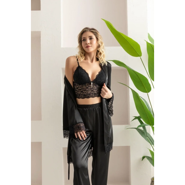 10 PARÇA GELİN SETİ SİYAH (MGP312245)