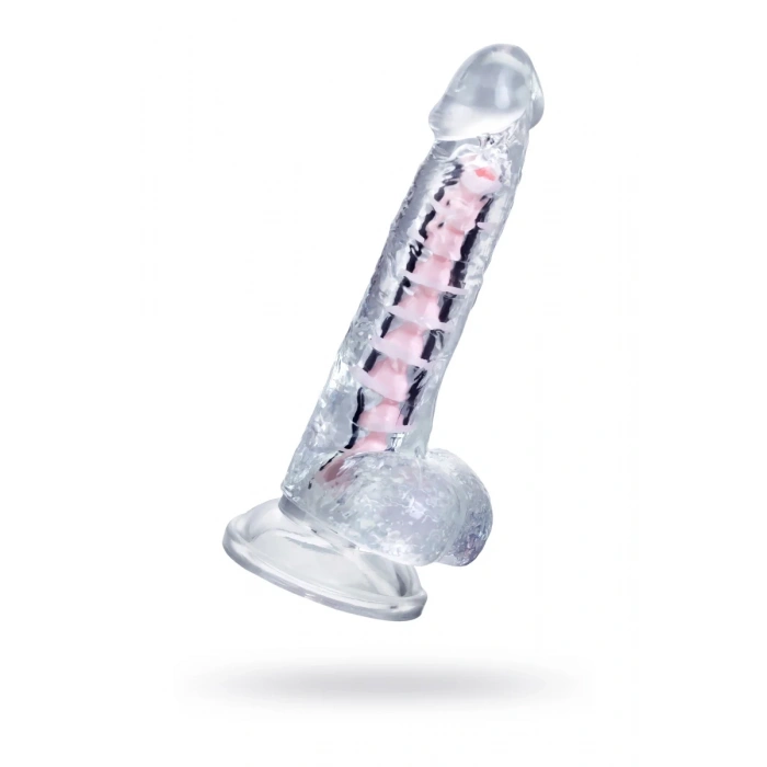 A-Toys by TOYFA  Paret Jel Dildo, TPE, Şeffaf, 18 cm
