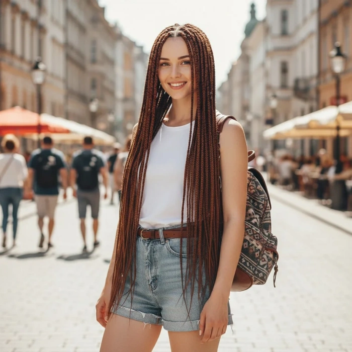 Afrika Örgüsü Ve Rasta İçin Sentetik Saç - Kumral