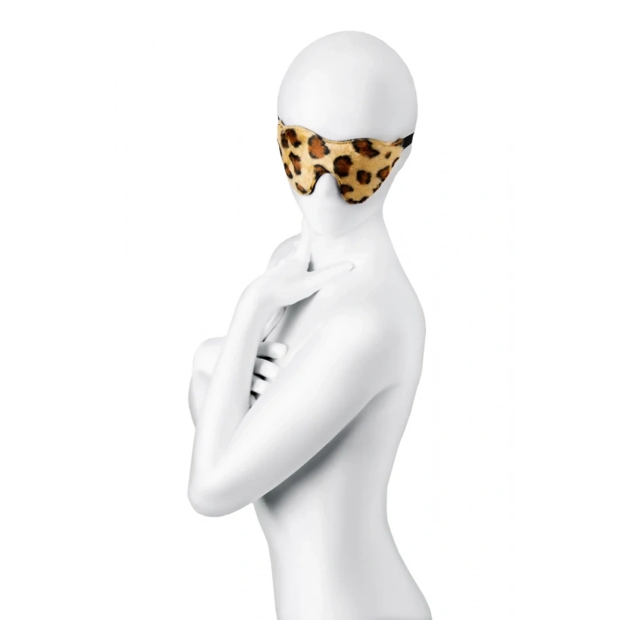 Anonymo BDSM Maske #0202, PU deri, baskılı, 26 cm