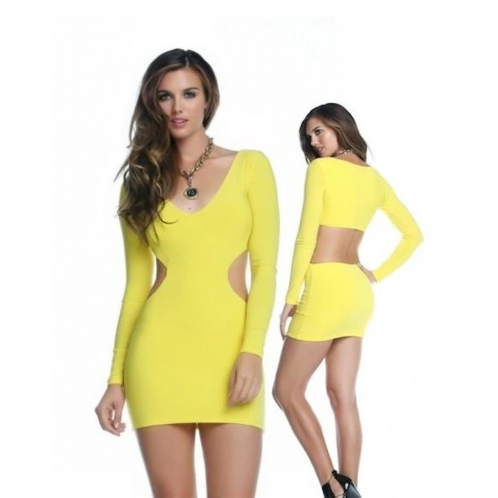 B101004 Seksi Mini Elbise