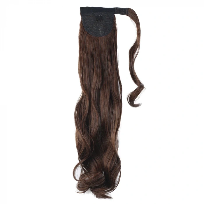 Bağlamalı Dalgalı At Kuyruğu - Kahve Karamel