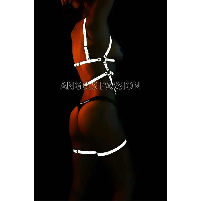 Bayan İç Giyim Dans Kostümleri Reflektörlü Harness - APFT461