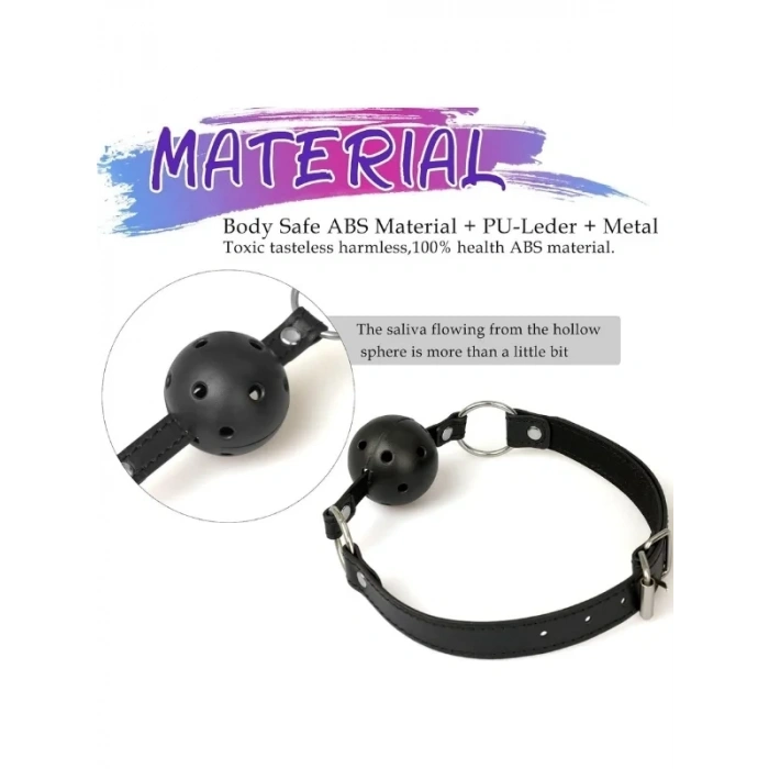 BDSM 4’ü 1 Arada Bondage Seti – Ağızlık, Klipsler ve Anal Plug Zincir