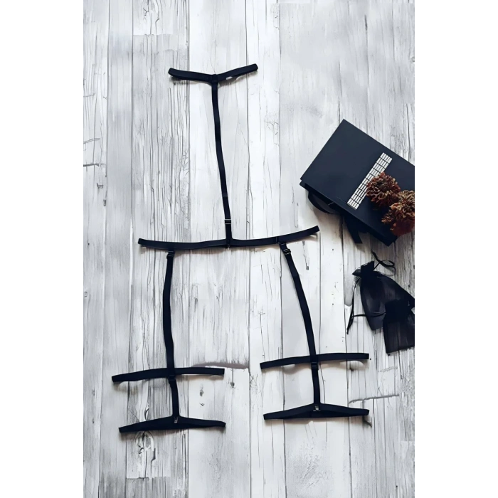 Bel - Boyun ve Bacaktan Bağlamalı Harness Jartiyer - APFT150