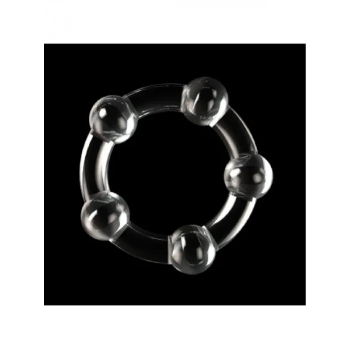 Boncuklu Penis Halkası Şeffaf Renk