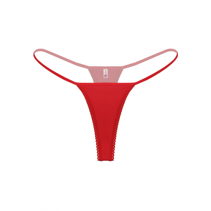 Büyük Beden Kırmızı Fantezi String