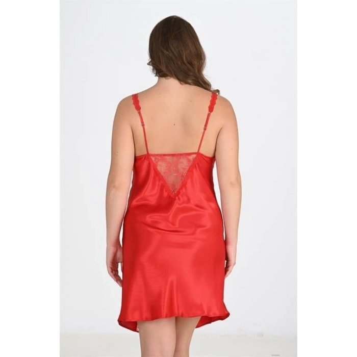 Büyük Beden Kırmızı Gecelik 2102