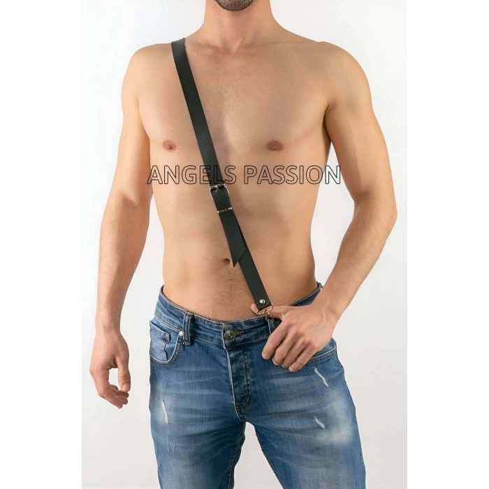 Çapraz Erkek  Deri Pantolon Harness - Çapraz Bağlanan Deri Erkek  Harness - Brfm30