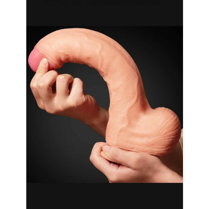 Censan 11 İnç Dual Layer Platinum Silicone Cock