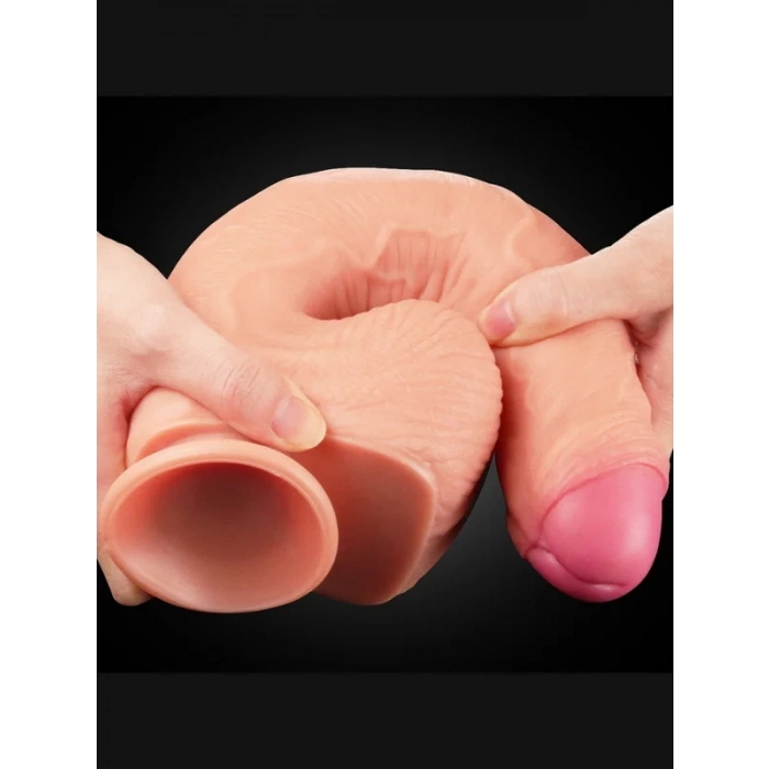 Censan 11 İnç Dual Layer Platinum Silicone Cock