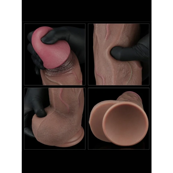 Censan 12 İnç Dual Layered Silicone Cock XXL