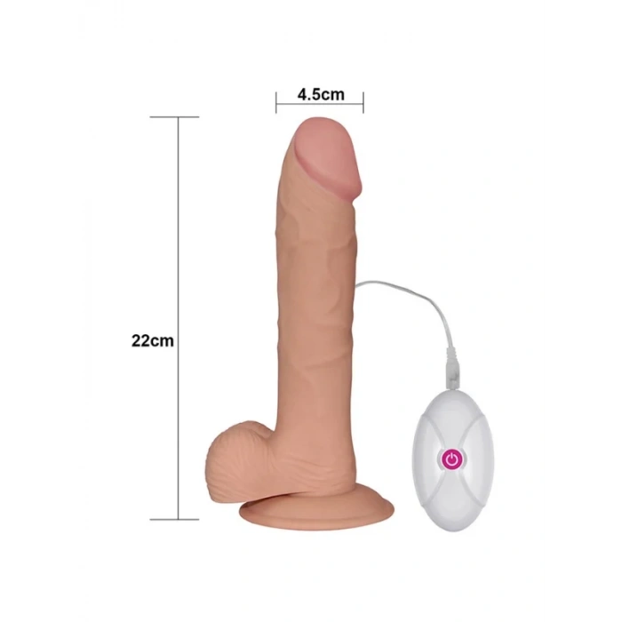 Censan 9 İnç The Ultra Soft Dude Vibrating Realistik Vibratör