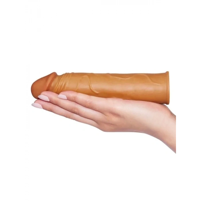 Censan Add 1" Pleasure X Tender Penis Sleeve Brown