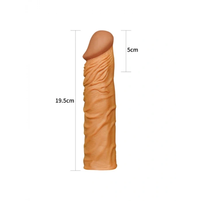 Censan Add 2" Pleasure X Tender Penis Sleeve Brown