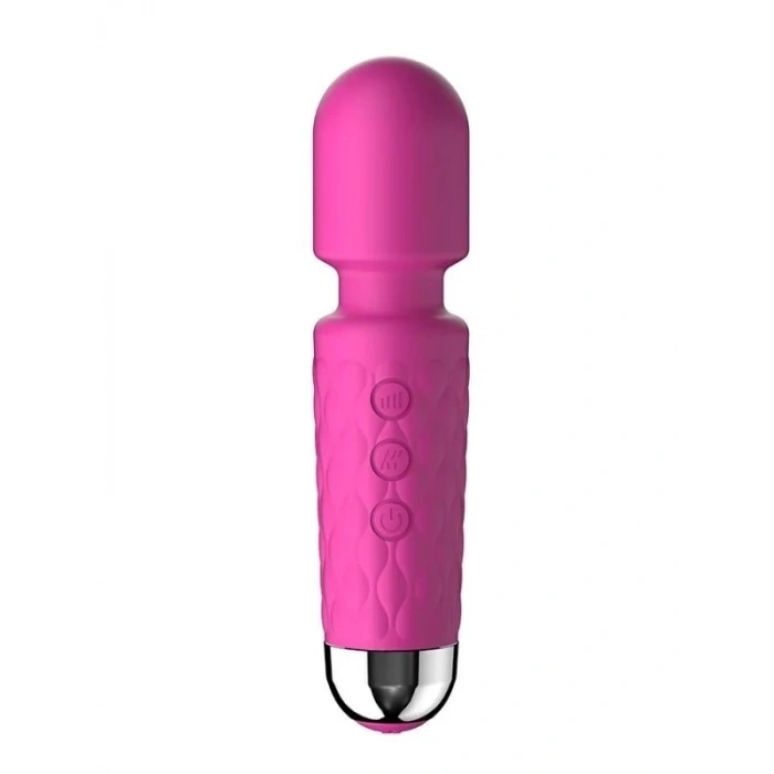 Censan Mini Wand Massager Şarjlı Vibratör - Pembe