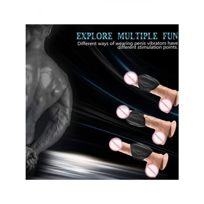 Censan Penis Massager Super Shock Glans Exerciser Titreşimli Mastürbatör