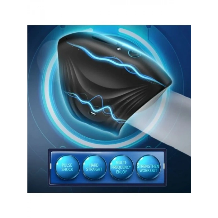 Censan Penis Massager Super Shock Glans Exerciser Titreşimli Mastürbatör