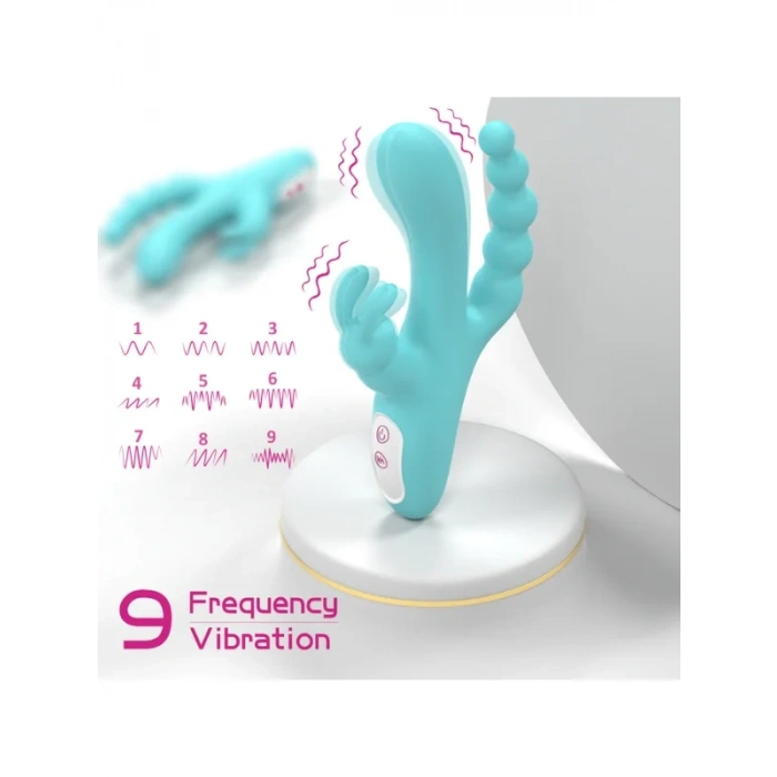 Censan S-Hande 3'ü 1 Arada Tavşan Vibratör – Mavi