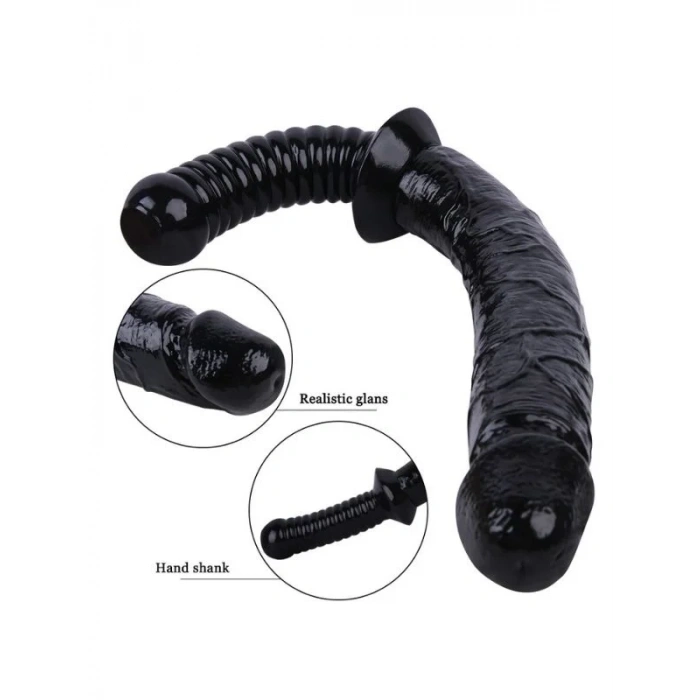 Censan Siyah Renk 38 cm Jop Dildo Model No:1070