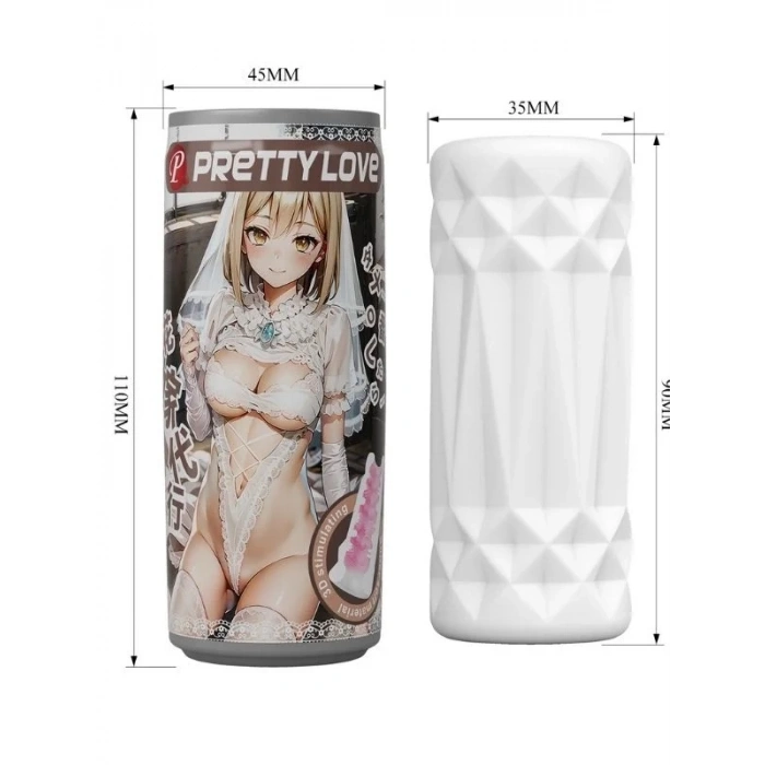 Censan Super Soft Material 3d Stimulating Kiko Kola Kutusu Şeklinde Mastürbatör