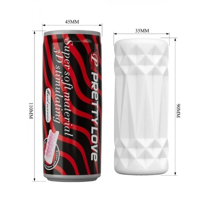 Censan Super Soft Material 3d Stimulating Kola Kutusu Şeklinde Mastürbatör