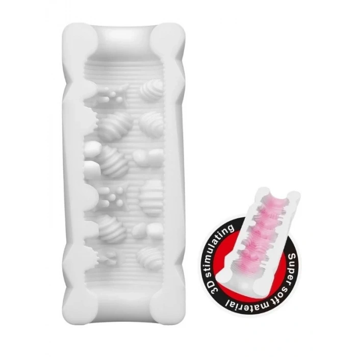 Censan Super Soft Material 3d Stimulating Kola Kutusu Şeklinde Mastürbatör