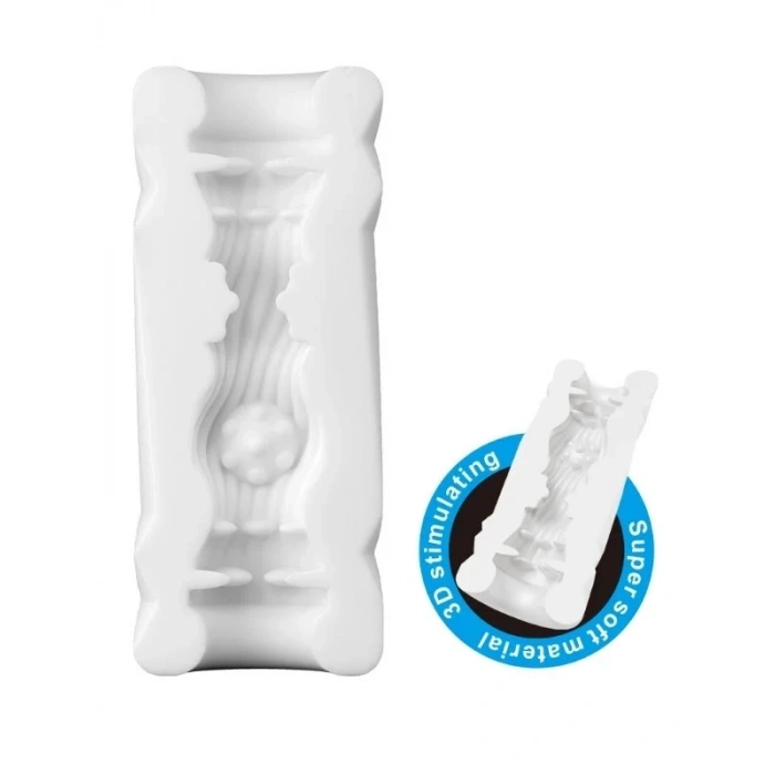 Censan Super Soft Material 3d Stimulating Kola Kutusu Şeklinde Mastürbatör Mavi